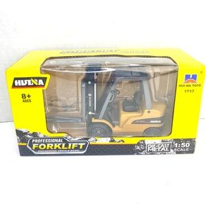 NEW Professional Alloy Diecast Forklift Toy Vehicle 1:50 Scale Moveable Forks